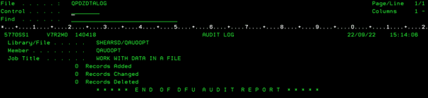 Spool File Syntax Cleaning Up Spoolfiles - Record Count
